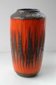 Vintage 60er 70er Xxl Scheurich Keramik Fat Lava Boden Vase Zick Zack 1960-1969 Bild 5