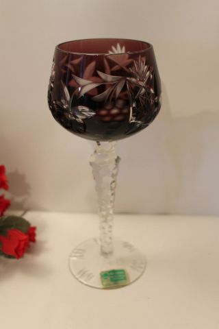 Römer Weinglas / Rotweinglas Weinkelch Dunkel - Lila - Wunderschön Und Edel - Bild