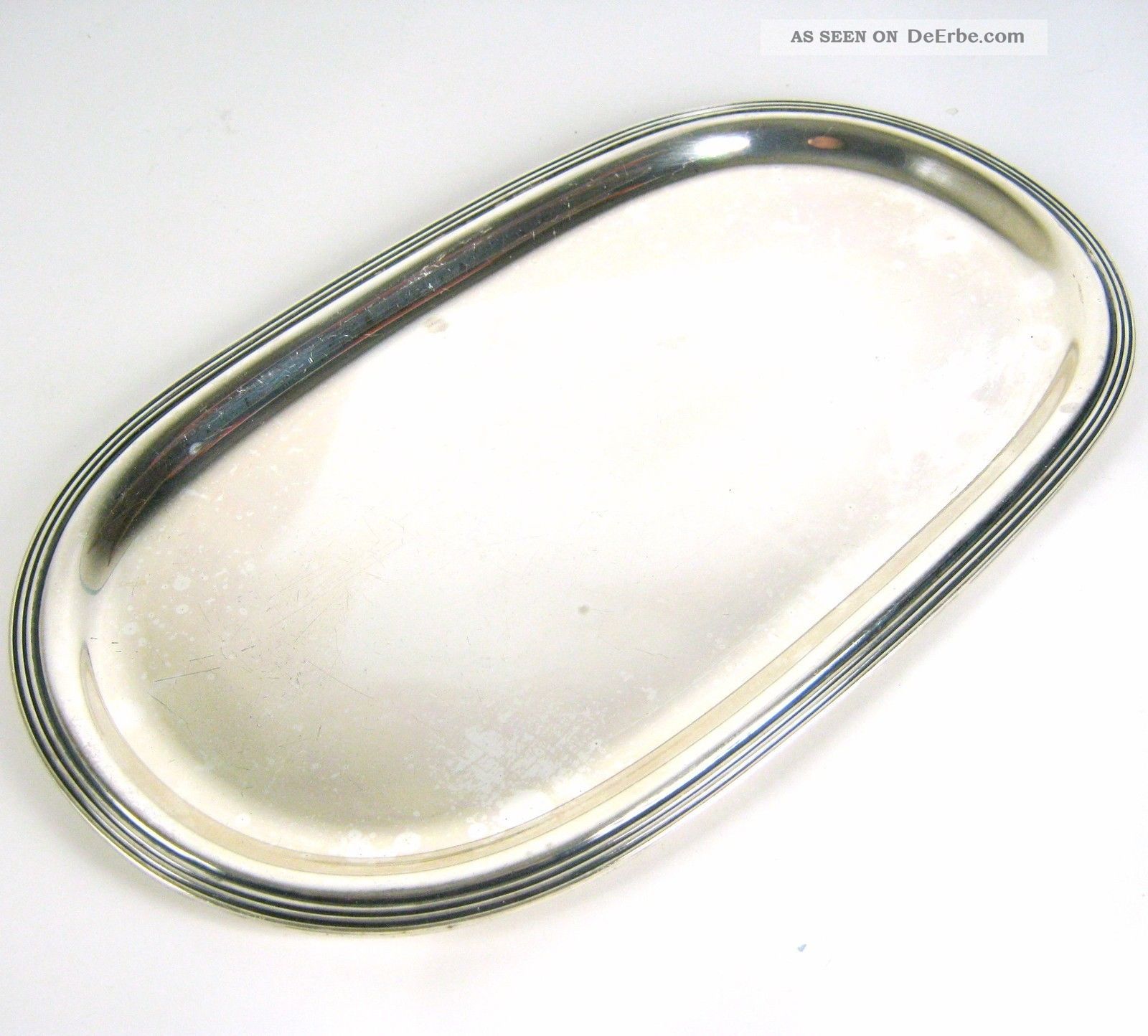 Jakob Grimminger Tablett Aus 925er Sterling Silber Silver Tray 193g Objekte vor 1945 Bild