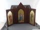 Geschnitzter Alter Hausaltar Holz Heiligenbilder Holzaltar Madonna Della Stella Ikonen Bild 1