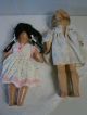 2 Antike Puppen 1 X 45 Cm 1 X 40 Cm Dachbodenfund Puppen & Zubehör Bild 2