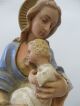 Schöne,  Alte Madonna,  Mutter Gottes Mit Jesuskind Auf Dem Arm,  Alter,  Ca.  1910 - 30 ? Skulpturen & Kruzifixe Bild 3