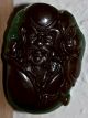 Chinesisches Jade Amulett Pendant Anhänger China Chinese Hand Carved Schnitzerei Entstehungszeit nach 1945 Bild 4