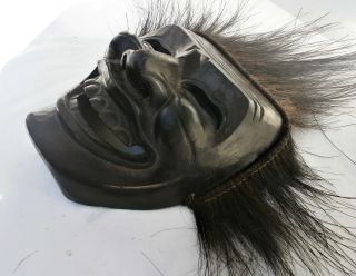 Antike Holzmaske - Fasnachtsmaske - Perchtenmaske - Fasching Maske - Afrika Bild