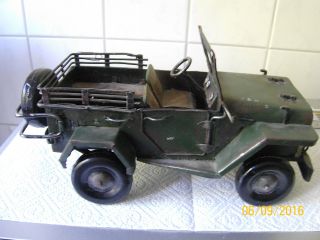 Seltener Antiker Willys Jeep Militärjeep 1945 2 Wk Komplett Aus (auch Reifen) Bild