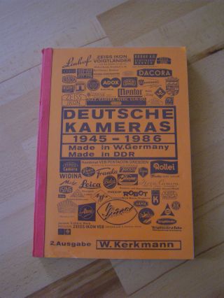 Buch: Deutsche Kameras 1945 - 1986 Von W.  Kerkmann Bild