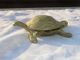 Massiver Messing Aschenbecher Schildkröte Aufklappbar Gefertigt nach 1945 Bild 2