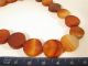 Alte Achatperlen Idar - Oberstein Antique Round Tabular Agate Trade Beads Afrozip Afrika Bild 2