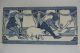 Wandfliesen Bordüre,  Meißen,  Jugendstil 10 Tlg.  Zwerge / Haustiere,  Länge:1,  77m Original, vor 1960 gefertigt Bild 4