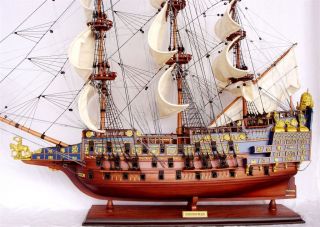 Schiffsmodell Sovereign Of The Seas,  60 Cm Handarbeit Fertig Montiert,  Bemalt Bild