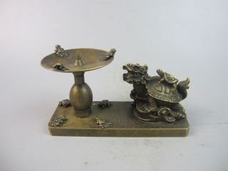 Sehr Exquisite Schöne Sammlung Kupfer ，kerzen Tabelle，china Wohl 19.  Jhd Bild