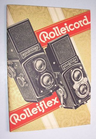 Reklame Broschüre Rolleicord Colleiflex Rollkamera Um 1935 Bild