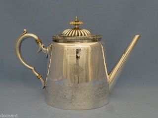 Teekanne - Versilbert - Birmingham Um 1890 - 1,  5 L.  - Taunton & Johnson Bild