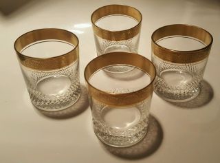 4 Gläser Mit Goldrand Theresienthal Mintonborde Whisky Bild