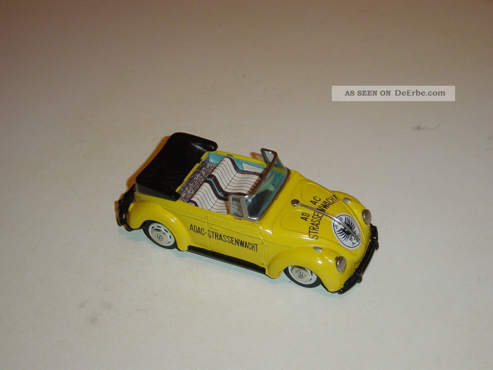 Adac Vw - Käfer Bandai Japan Blechspielzeug 60er Jahre Adac - Strassenwacht Käfer Original, gefertigt 1945-1970 Bild