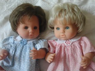 Zwillinge Mädchen & Junge Puppen V.  Max Zapf Vollvinyl 42 Cm 80er J. Bild