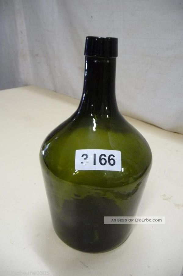 3166.  Alte Biedermeier Glas Flasche Glas & Kristall Bild