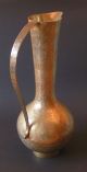 Antike Messingkaraffe Indien 37cm Goß Messing Vase Handarbeit Rarität Entstehungszeit nach 1945 Bild 2