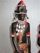 Schöner Afrikanisches Massai Krieger Mit Frau - Holzfiguren Holzarbeiten Bild 2