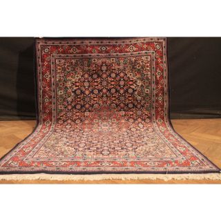 Fein Handgeknüpft Perser Blumen Palast Teppich Herati Carpet Tappeto 175x127cm Bild