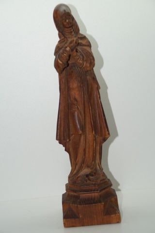 Alte Geschnitzte Figur,  Darstellung Einer Frau Eventuell Beistellfigur Für Kreuz Bild