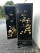 Wunderschöner,  Alter Chinesischer Schrank Aus Holz Mit Einlegearbeiten Ca.  123cm Entstehungszeit nach 1945 Bild 5