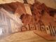 Gewölbte Schatulle Holz Holzdose Mit Intarsien Dorf Mit Kirche Poliert 14x10x5cm Holzarbeiten Bild 3