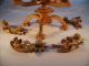 Festleuchter Adventsleuchter 8 Engel Kerzenleuchter & 4 Sternschnuppen Blattgold Objekte nach 1945 Bild 2