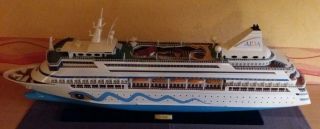 Aida Kreuzfahrtschiff Modell Groß,  Holzmodell Der Aidavita,  Rarität Modellschiff Bild