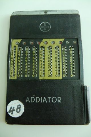(48) Antiker Taschenrechner Addiator Supra 20/30 Jahre Bild