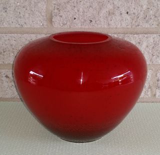 Glas Vase - Rot - Hochwertig (gunther Lambert ?) Bild