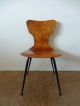 50er / 60er Mid Century Teak Stuhl / Ponti Panton Hansen Guariche Ära (2/2) 1950-1959 Bild 3