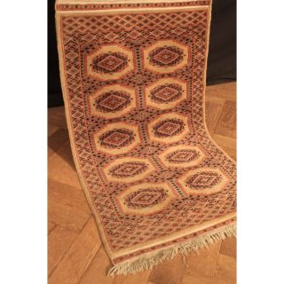 Feiner Handgeknüpfter Orient Buchara Jomut Teppich Carpet Tappeto Rug 110x64cm Bild