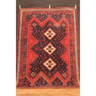 Antik Handgeknüpfter Orient Sammler Teppich Kazak Shi Raz Kasak Carpet 242x172cm Bild