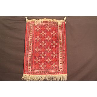 Antik Handgeknüpft Orient Teppich Udssr Turkman Jomut Old Rug Carpet 95x125cm Bild