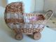 Antiker,  Kleiner Puppenwagen Mit Porzellanpuppe Charakterpuppe - Selten Puppenwagen Bild 1