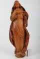 Gr Holz Figur Madonna Signiert O.  Lux 