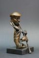 Bronze Jazz Figur “klarinettist” - Signiert Bronze Bild 1