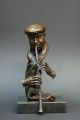 Bronze Jazz Figur “klarinettist” - Signiert Bronze Bild 2