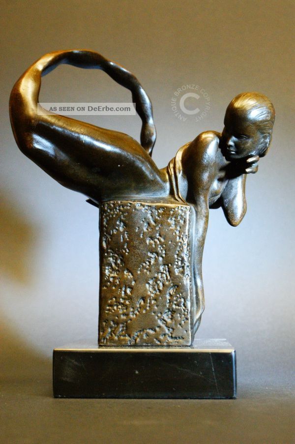 Bronze ' Lady Scorpion ' - Sternzeichen - Signiert Bronze Bild