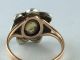 Prachtvoller Biedermeier Ring Gold 585/14k - Silber ♦ Diamant Rose ♦ Über 2 Cts Schmuck nach Epochen Bild 3
