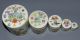 Alte Chinesische Keramikgefäße,  Bemalt,  5er Satz,  Ineinander Verschachtelbar Asiatika: China Bild 2