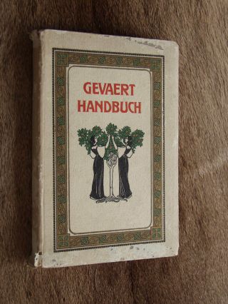 Altes Buch Gevaert Handbuch 1916 Carl Hackl Herstellung Alter Fotos Bild