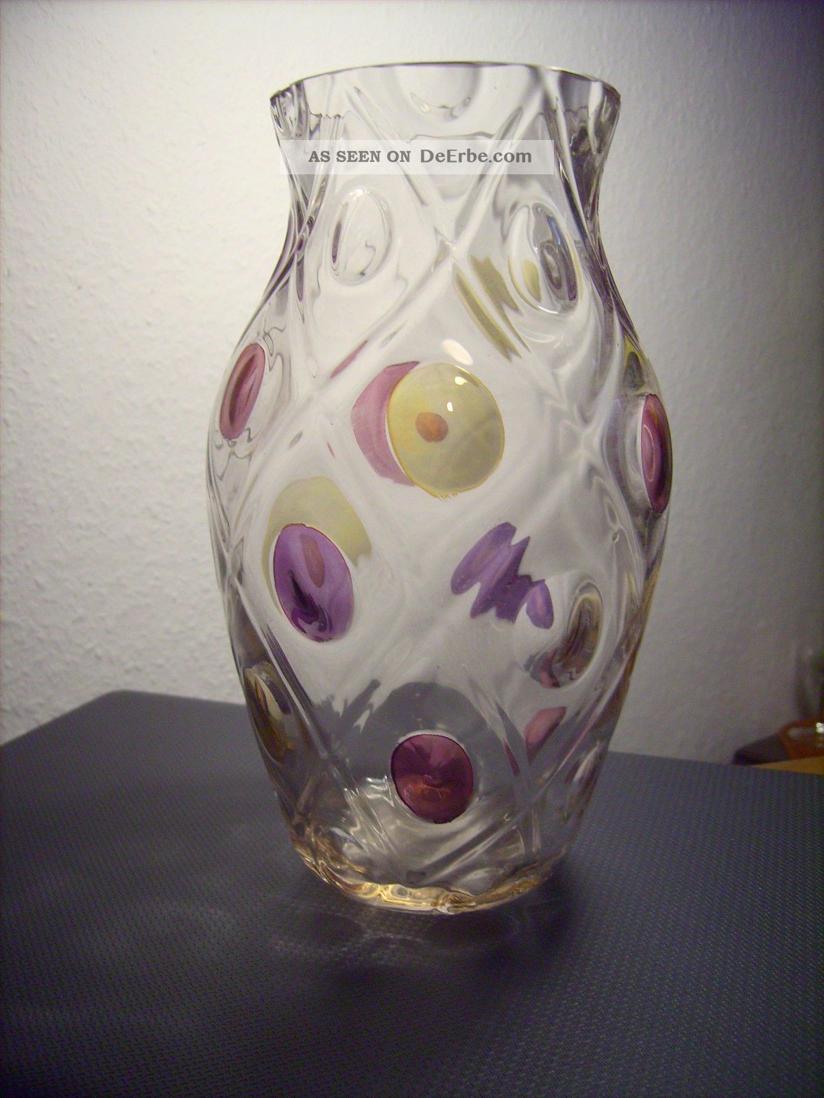 Jugendstil / Art Deco Vase Glas/kristall Dekorglas Bild
