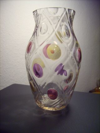 Jugendstil / Art Deco Vase Glas/kristall Bild