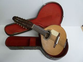 Alte Gitarre Aus Madrid - Spanien Bild