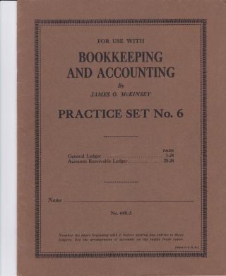 RaritÄt:amerikan.  Buchhaltungs - Und Kontoführungsbuch: ' Bookkeeping&accounting ' No6 Bild