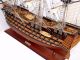 Schiffsmodell Victory,  80 Cm,  Handarbeit Aus Holz,  Rumpf Bemalt,  Fertig Montiert Maritime Dekoration Bild 9