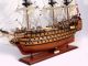 Schiffsmodell Victory,  80 Cm,  Handarbeit Aus Holz,  Rumpf Bemalt,  Fertig Montiert Maritime Dekoration Bild 2