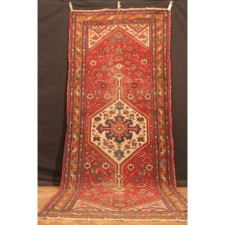 Alt Handgeknüpfter Orient Teppich Malaya Heris Old Rug Carpet Tappeto 310x126cm Bild